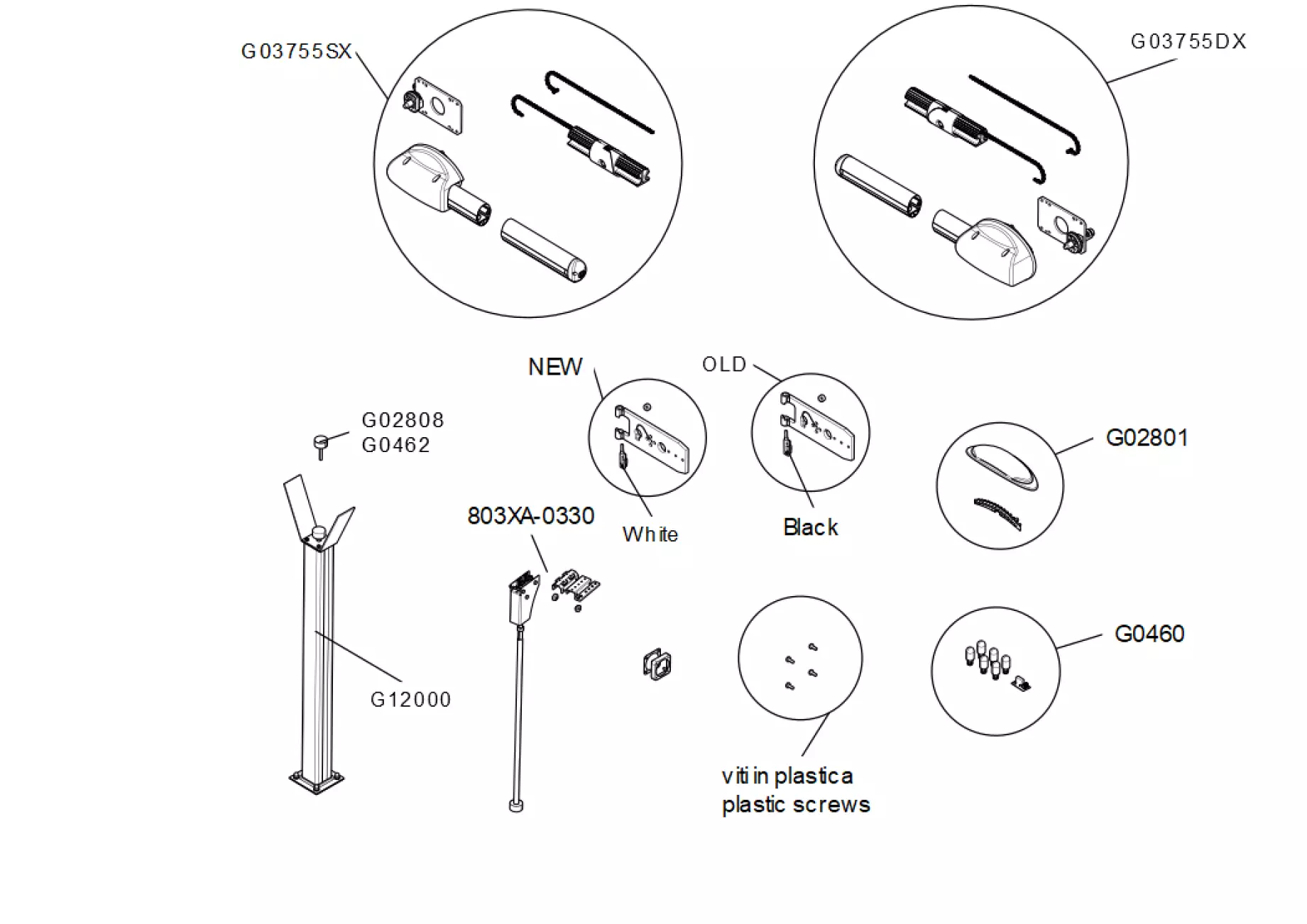 Service parts Came barrier accessories 2