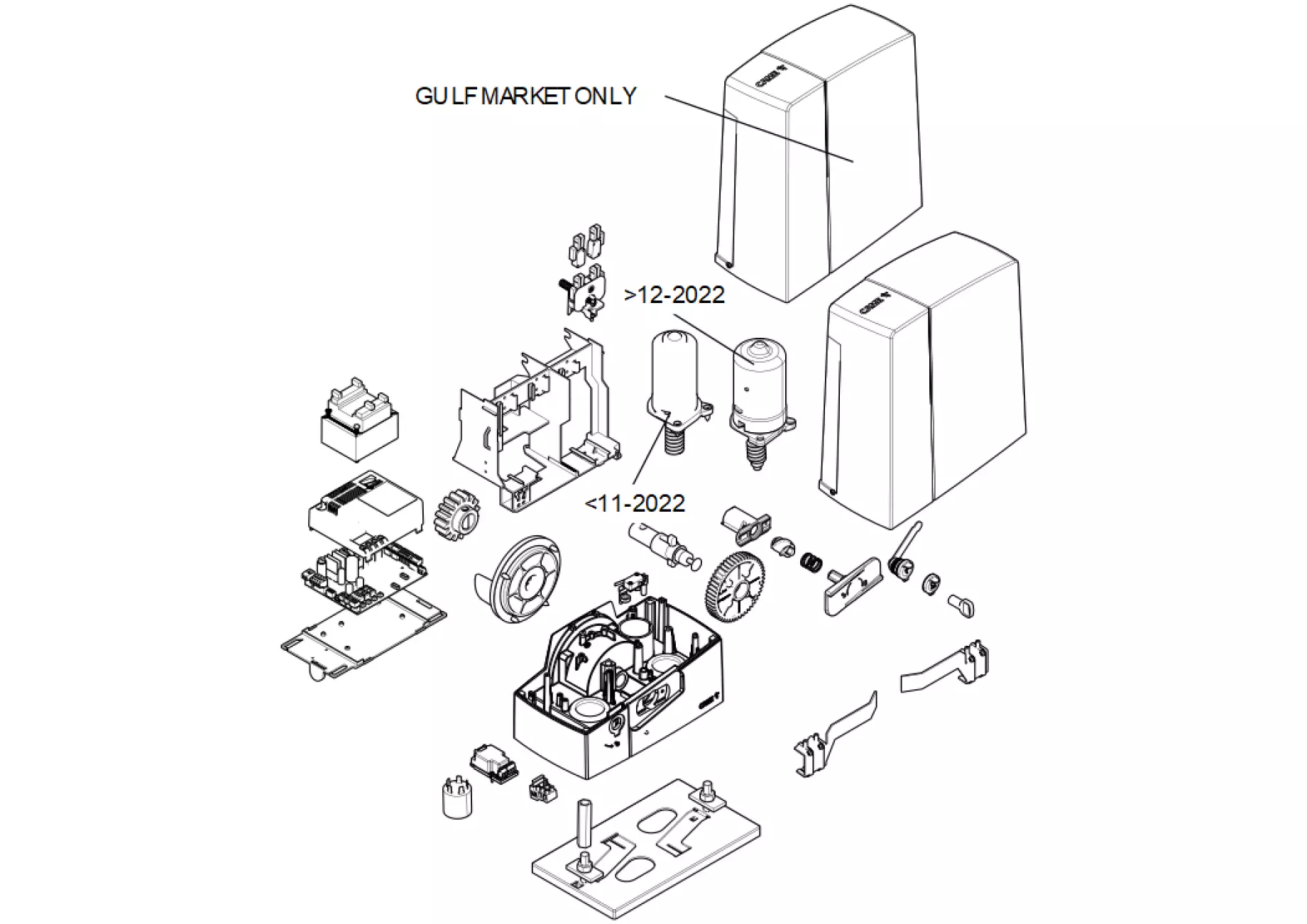 Service parts Came BXV06AGF BXV06ALF