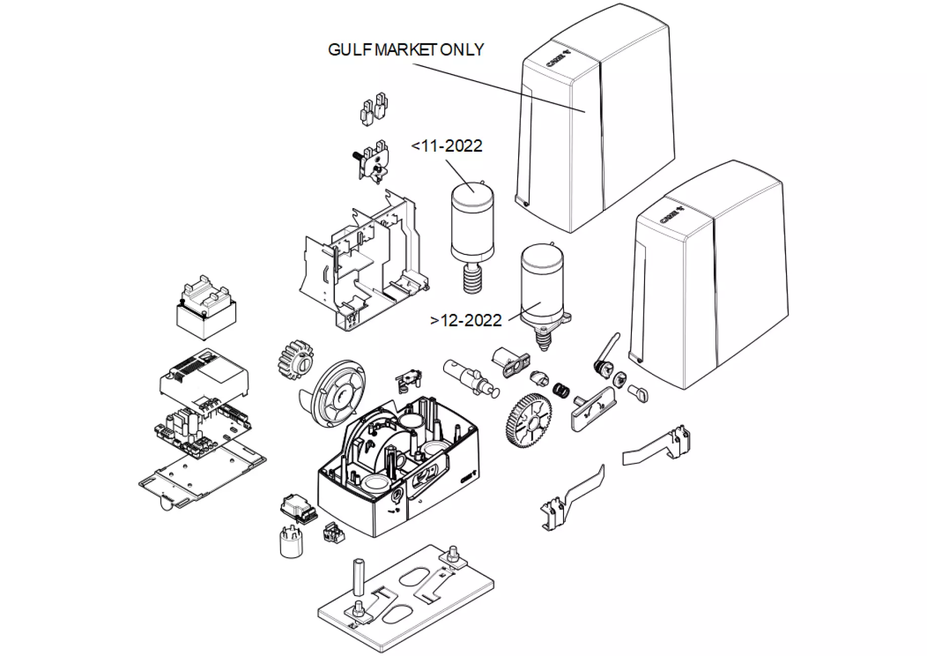 Service parts Came BXV10AGF BXV10ALF