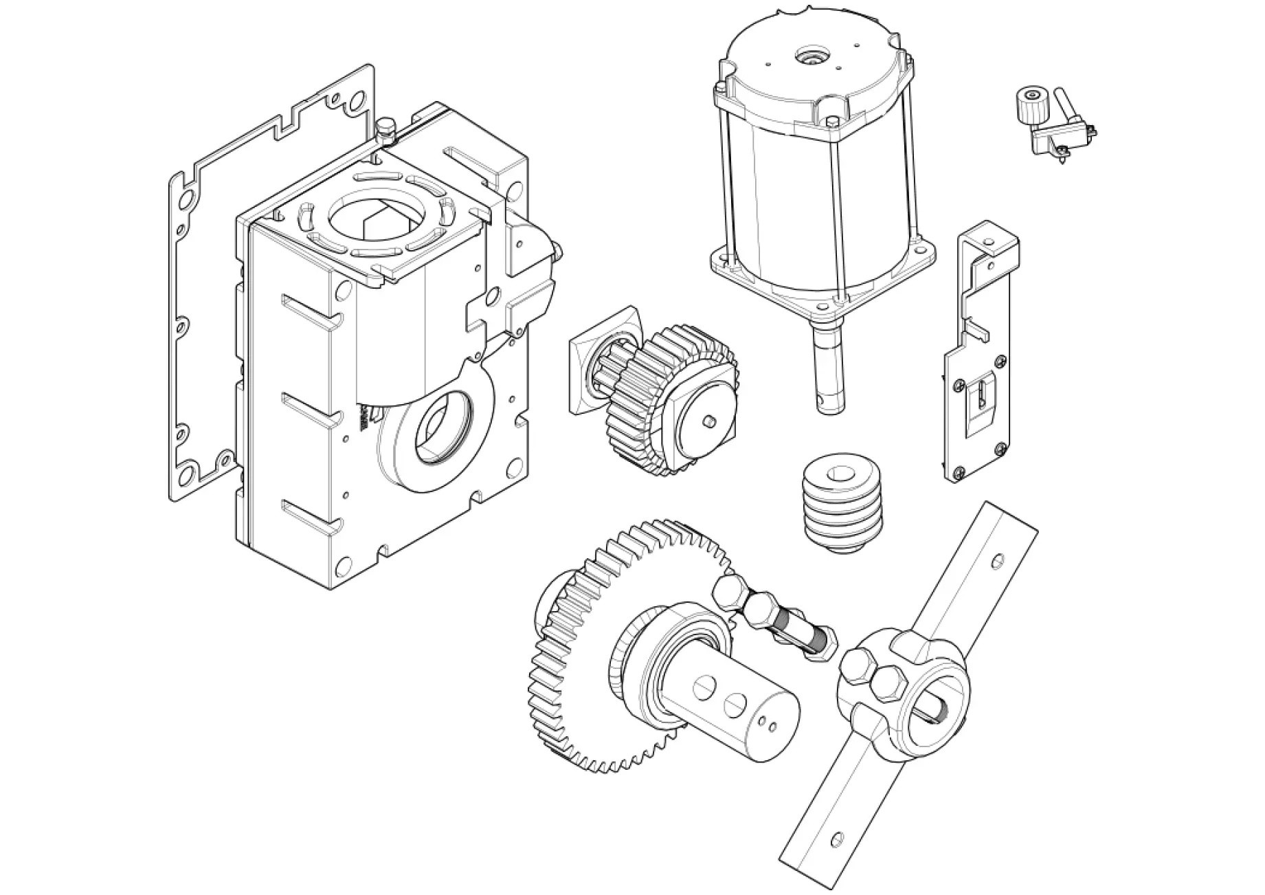 Service parts Came Gard 4 G4040EZT V.1 gearmotor