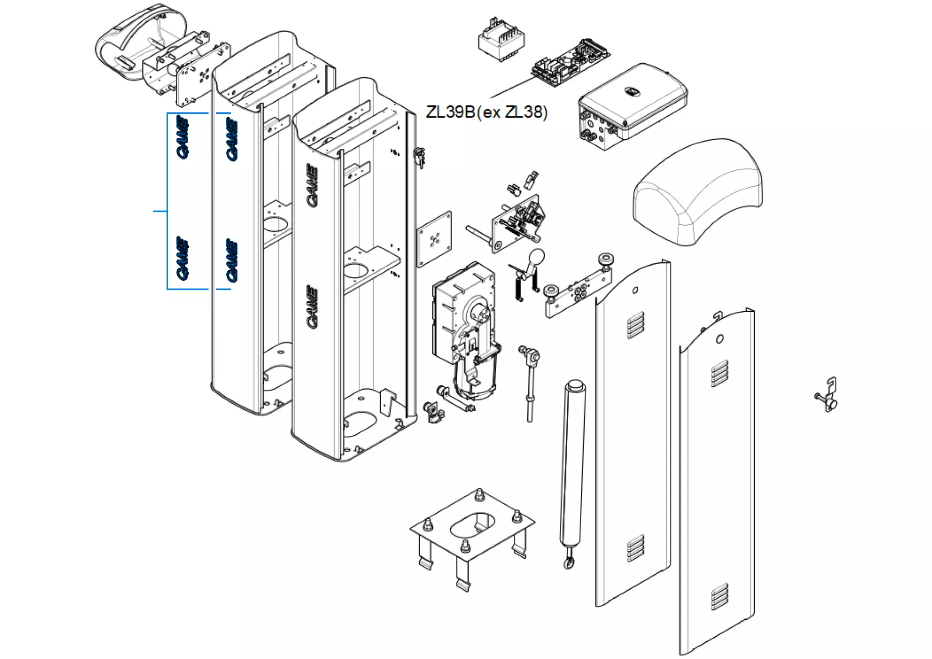 Service parts Came Gard 4 G4040Z G4040IZ v.0