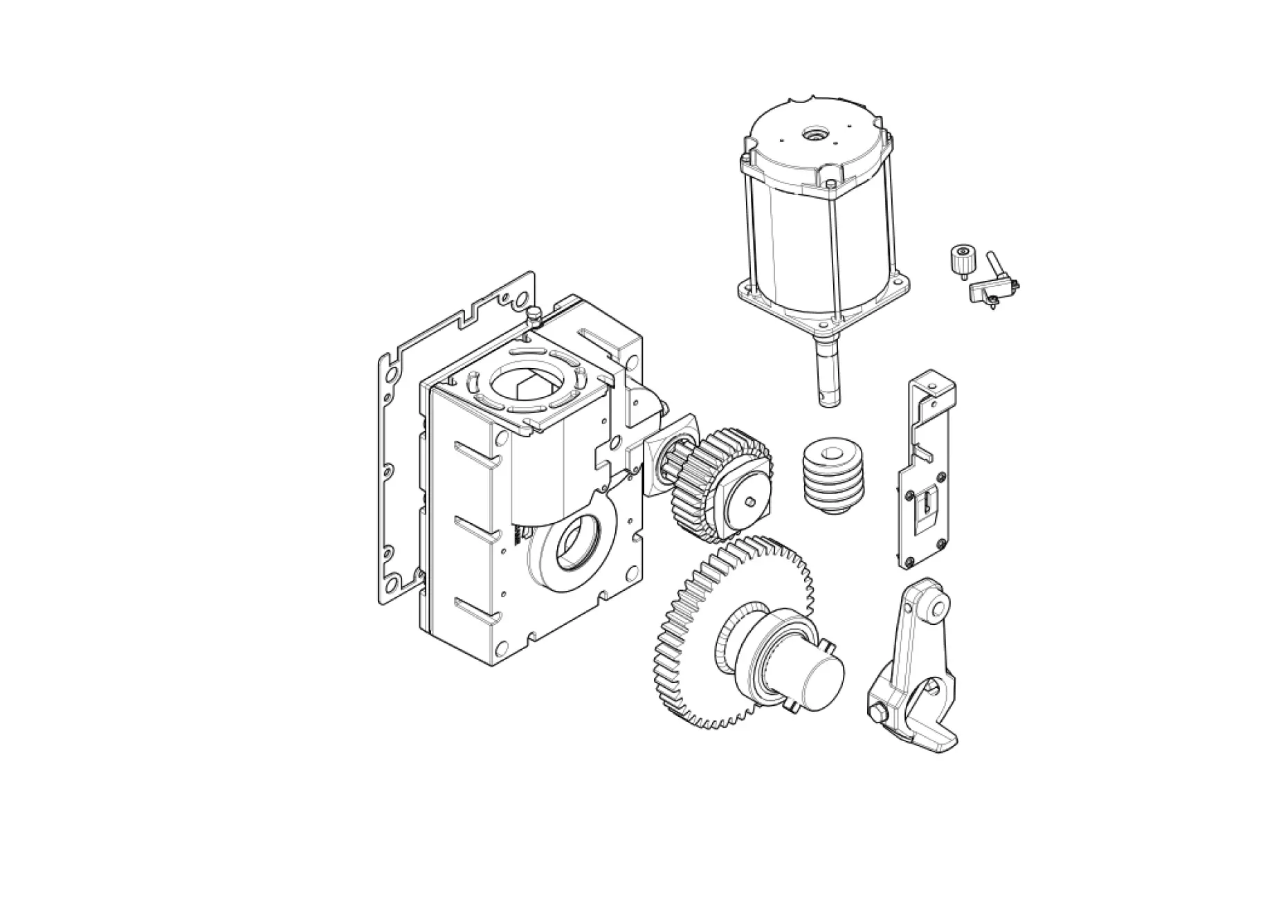 Service parts Came Gard 8 G2080E gearmotor