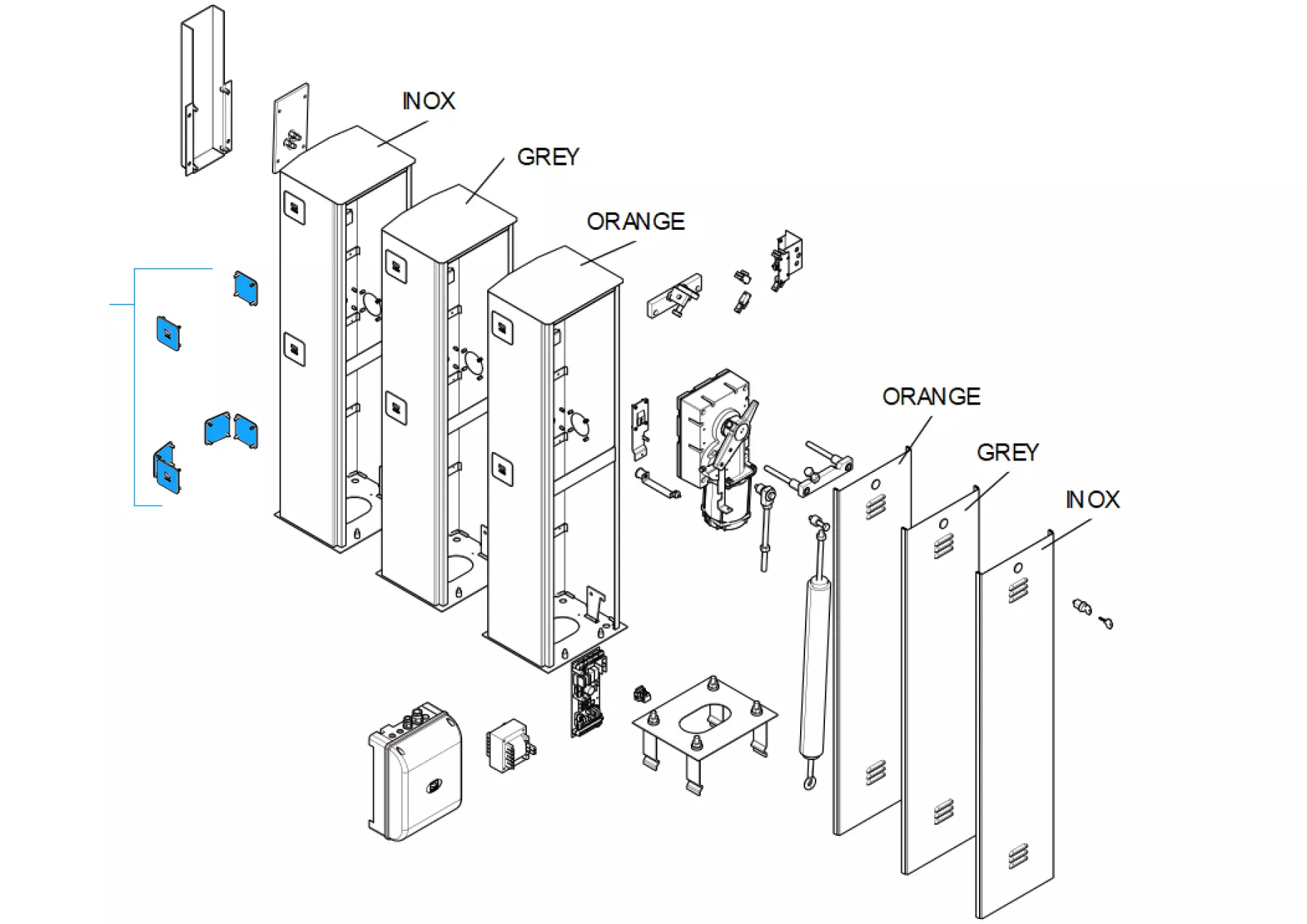 Service parts Came Gard G4000 G4001 G4000N V.1