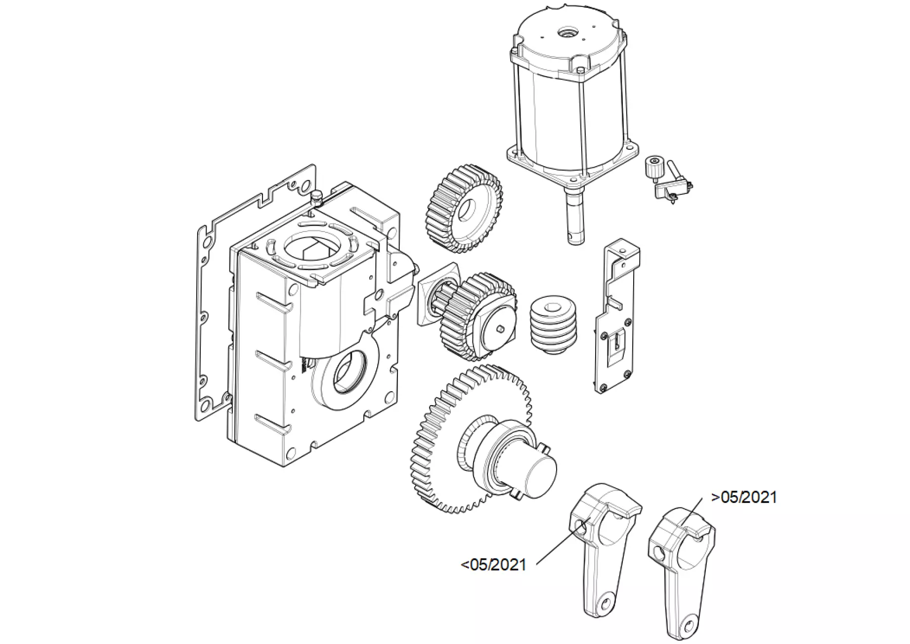 Service parts Came GT8 gearmotor