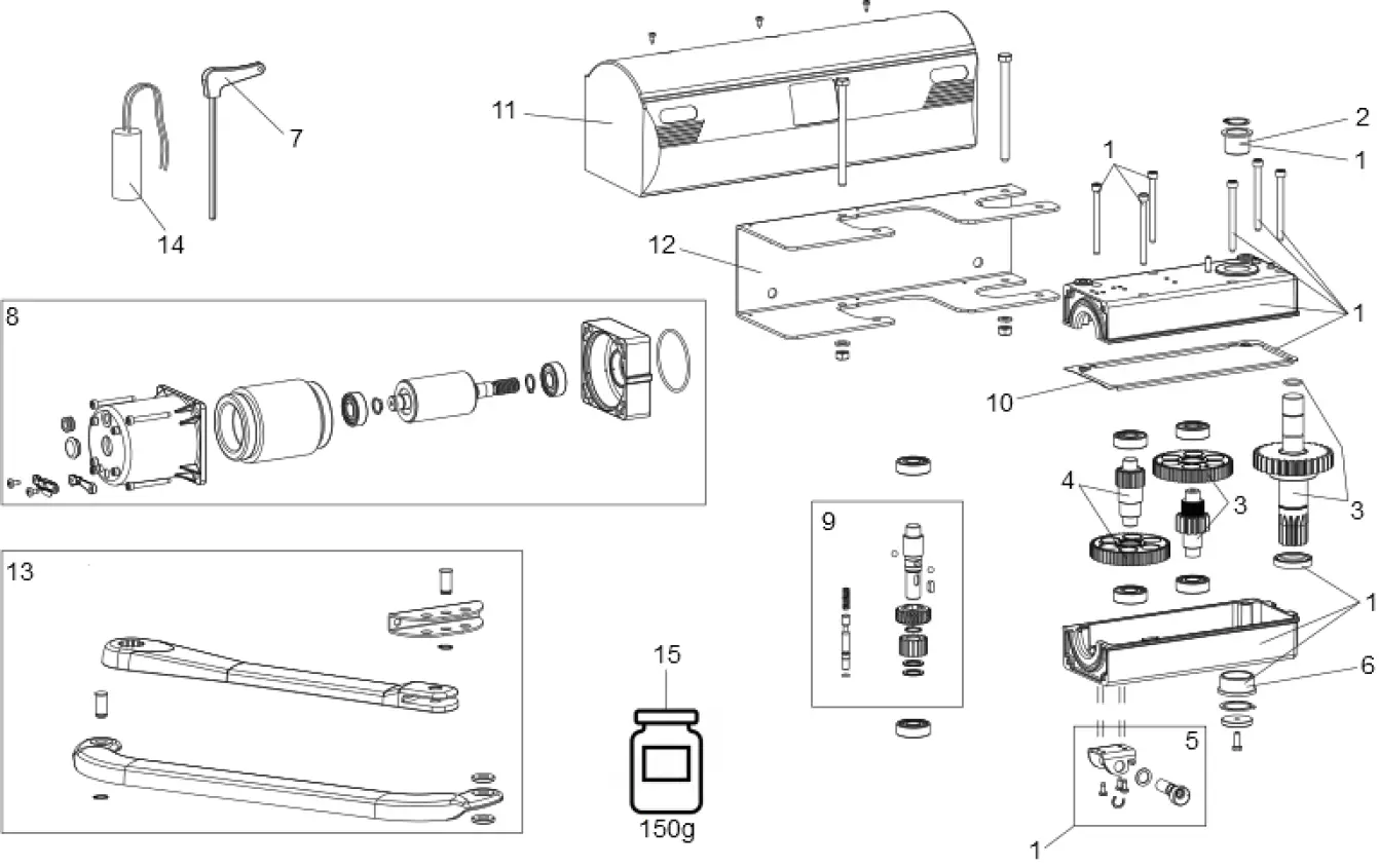 Service parts Faac 390 230V
