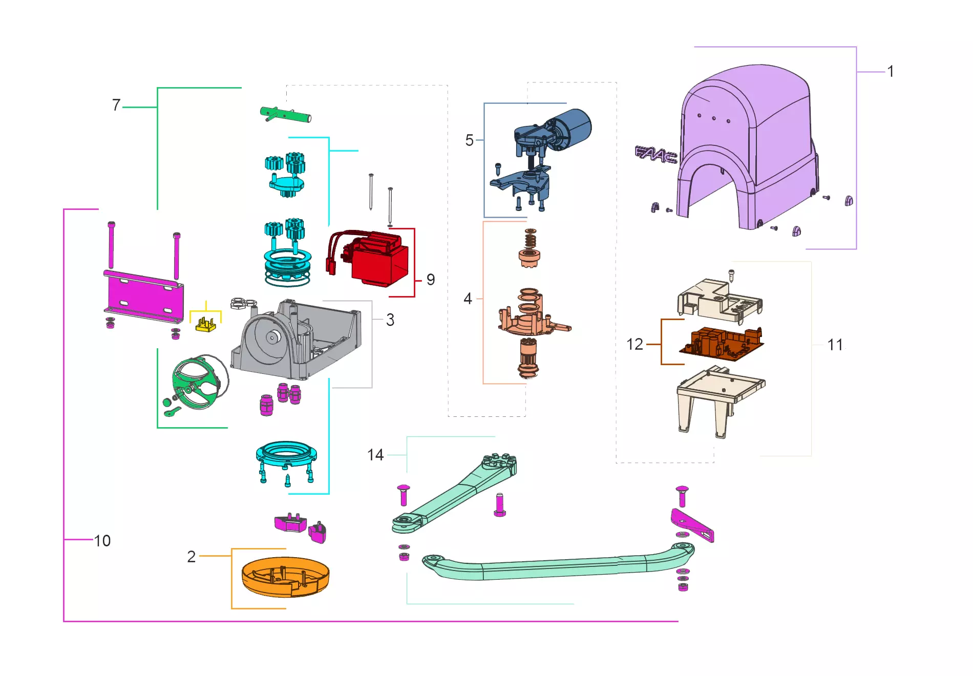 Service parts Faac 391