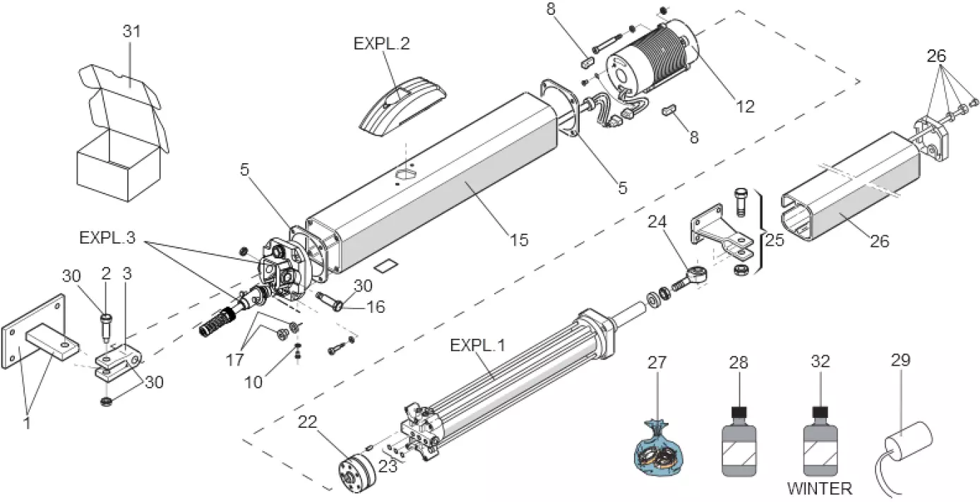 Service parts Faac 400 CBC