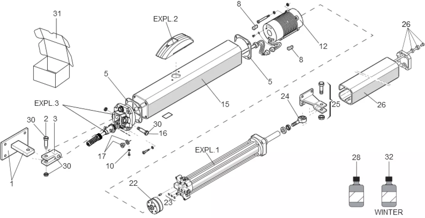 Service parts Faac 400 SB 1L 115V