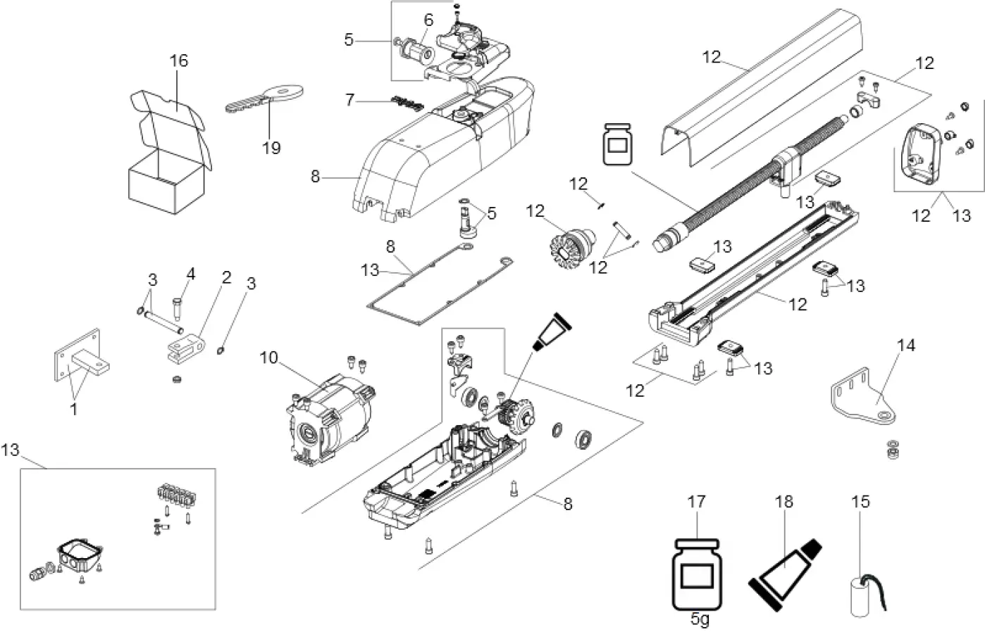 Service parts Faac 413 230 V