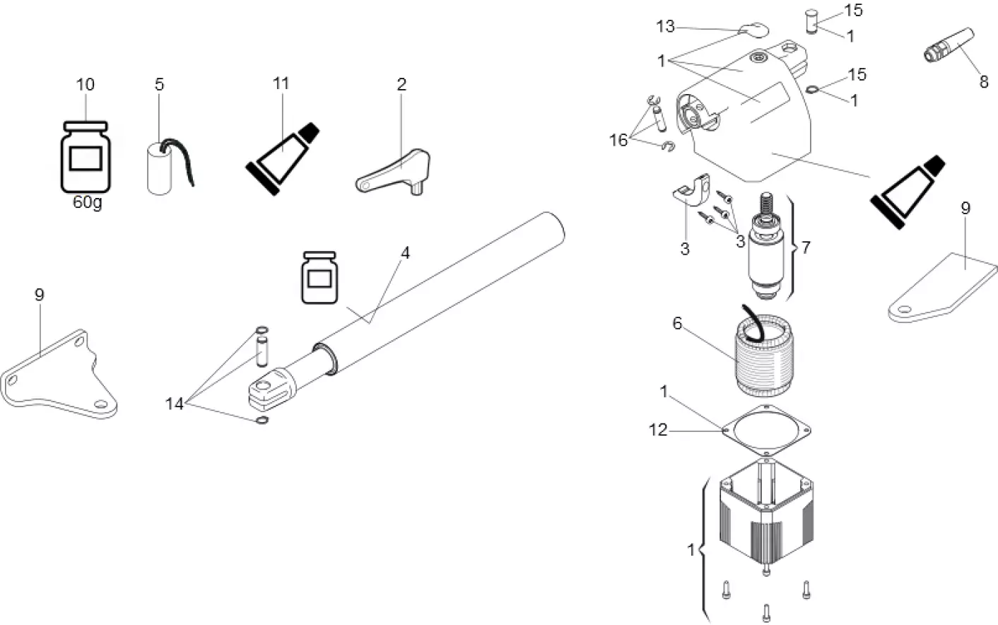 Service parts Faac 414 P DX