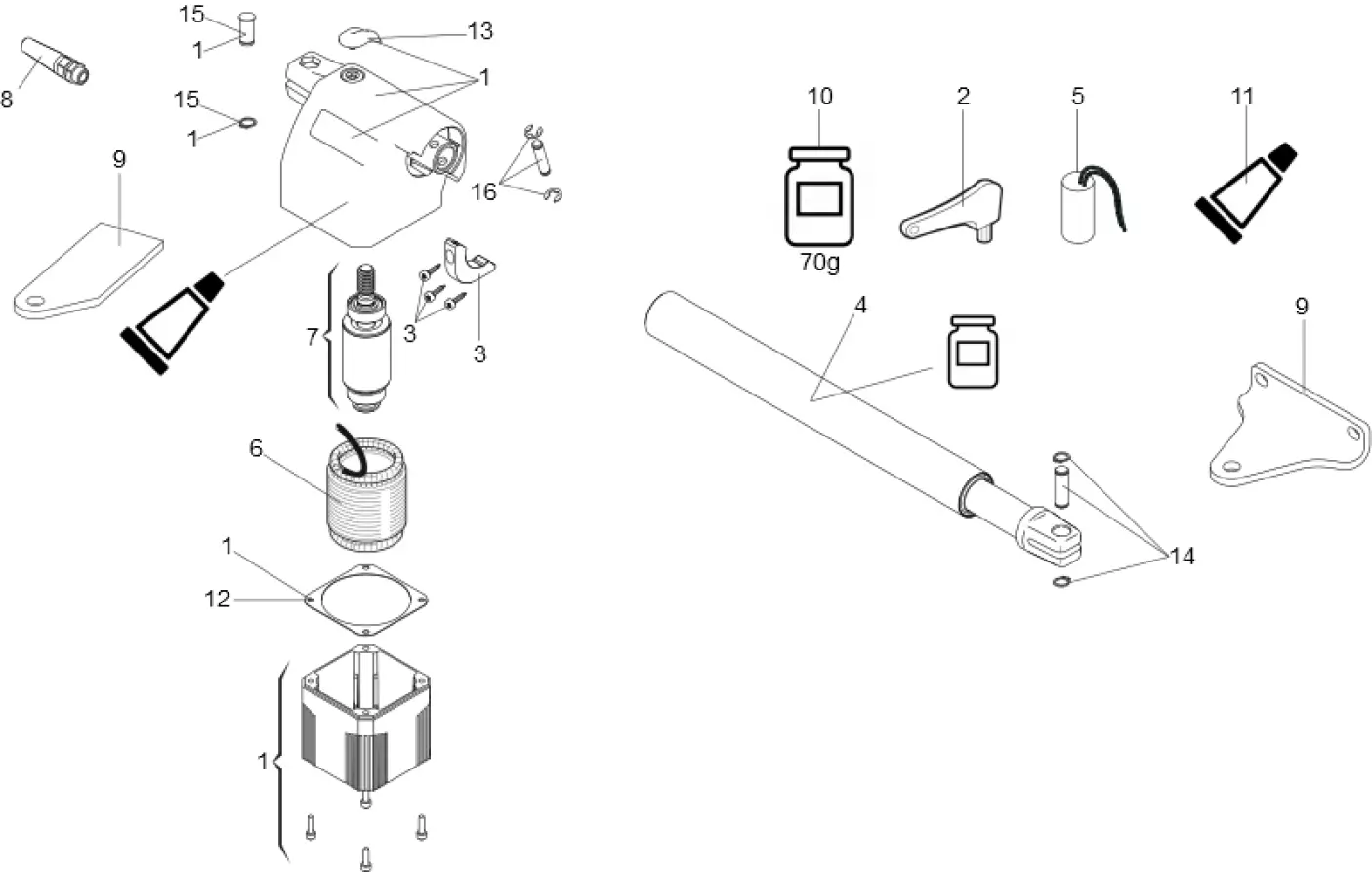 Service parts Faac 414 P L SX
