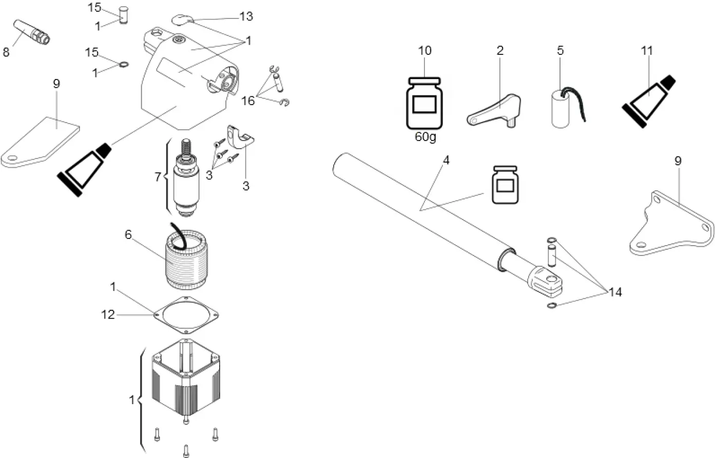Service parts Faac 414 P SX