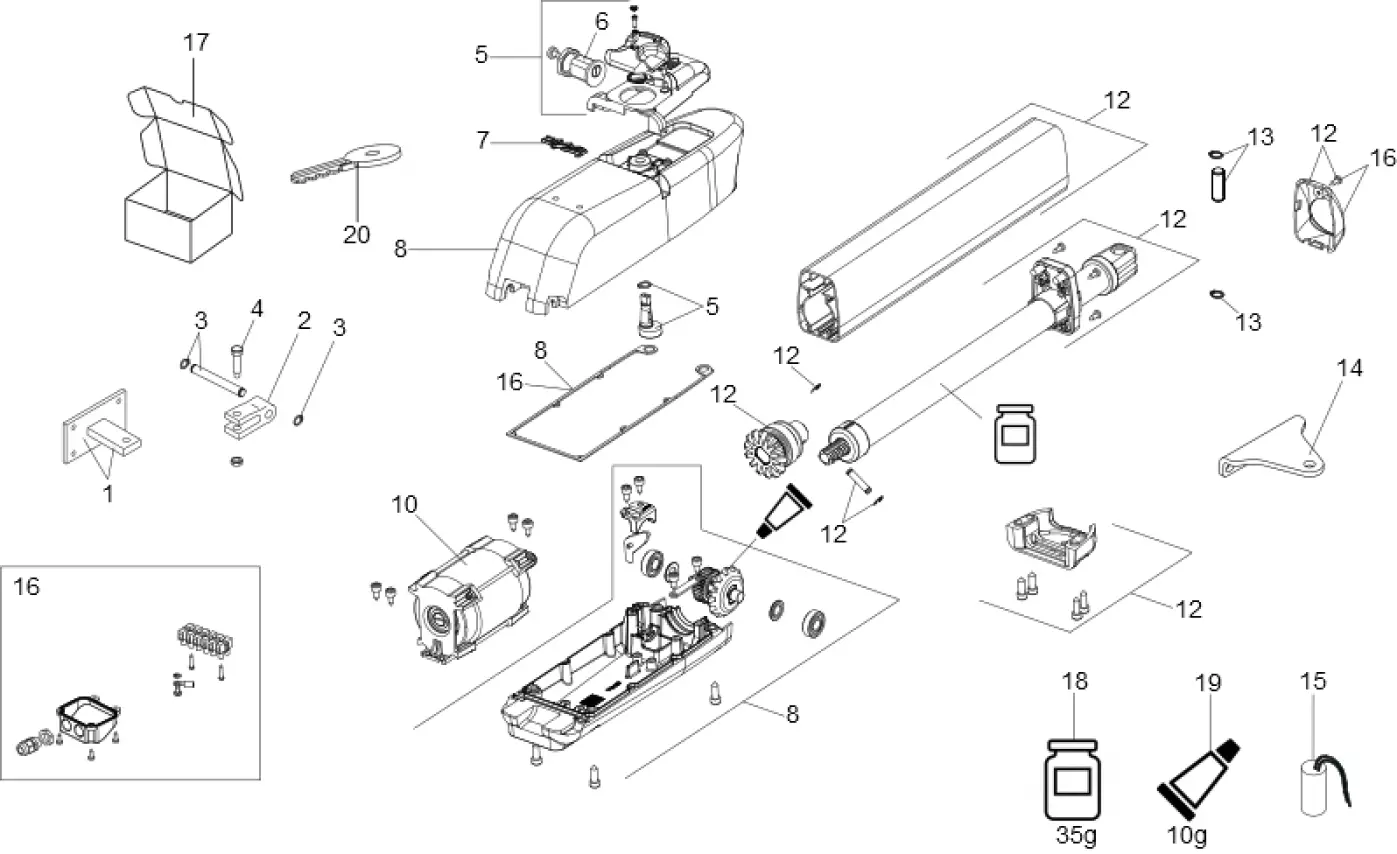 Service parts Faac 415 230V