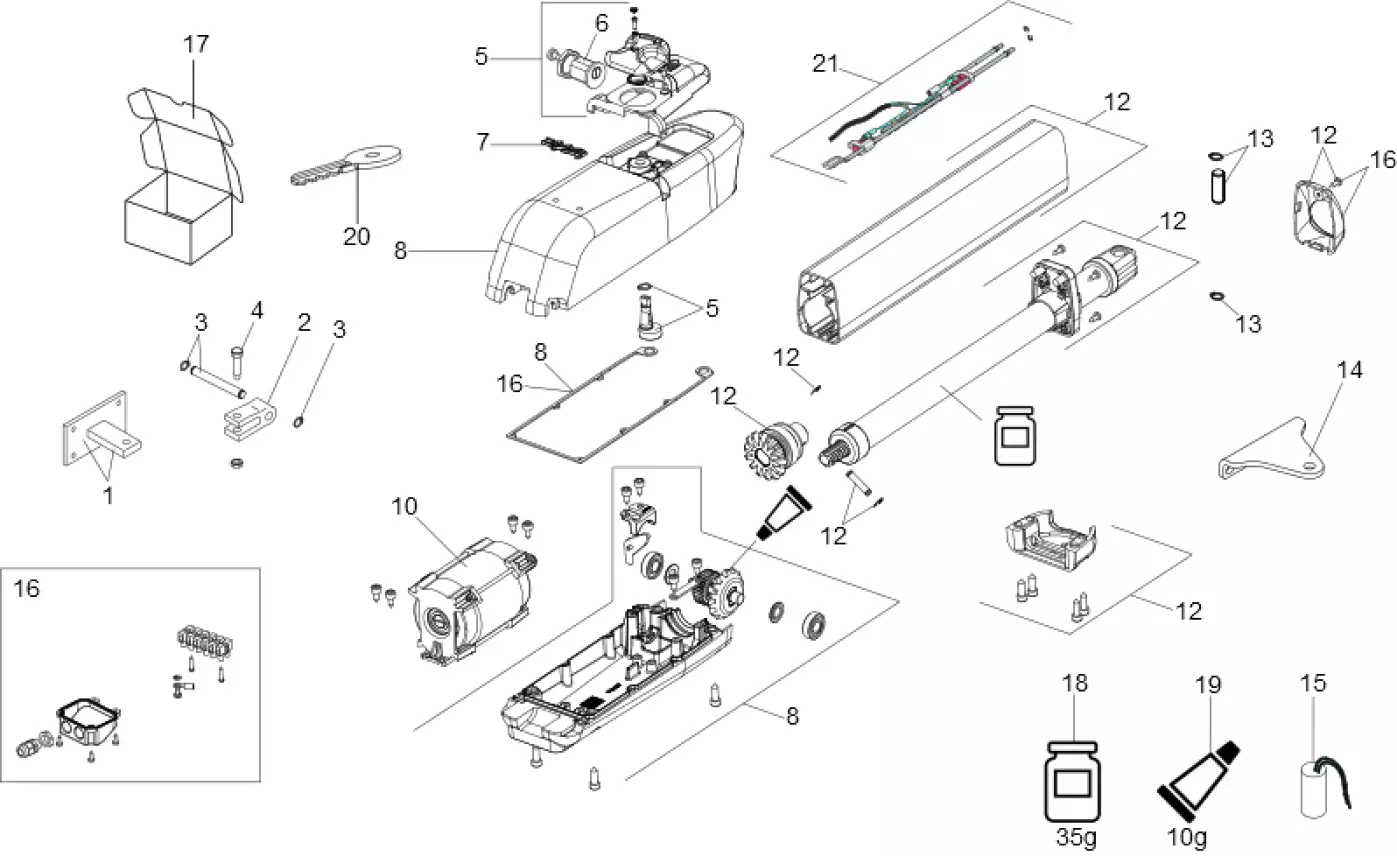 Service parts Faac 415 230V LS