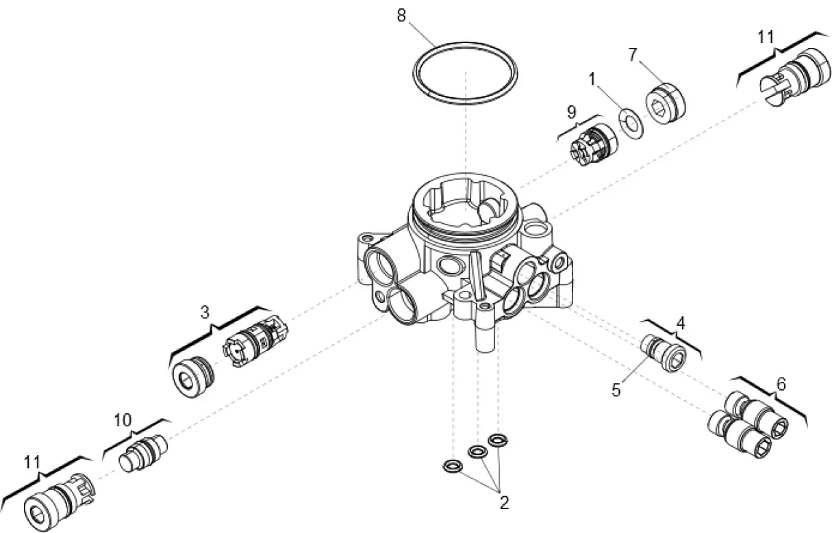 Service parts Faac 422 SB Flange