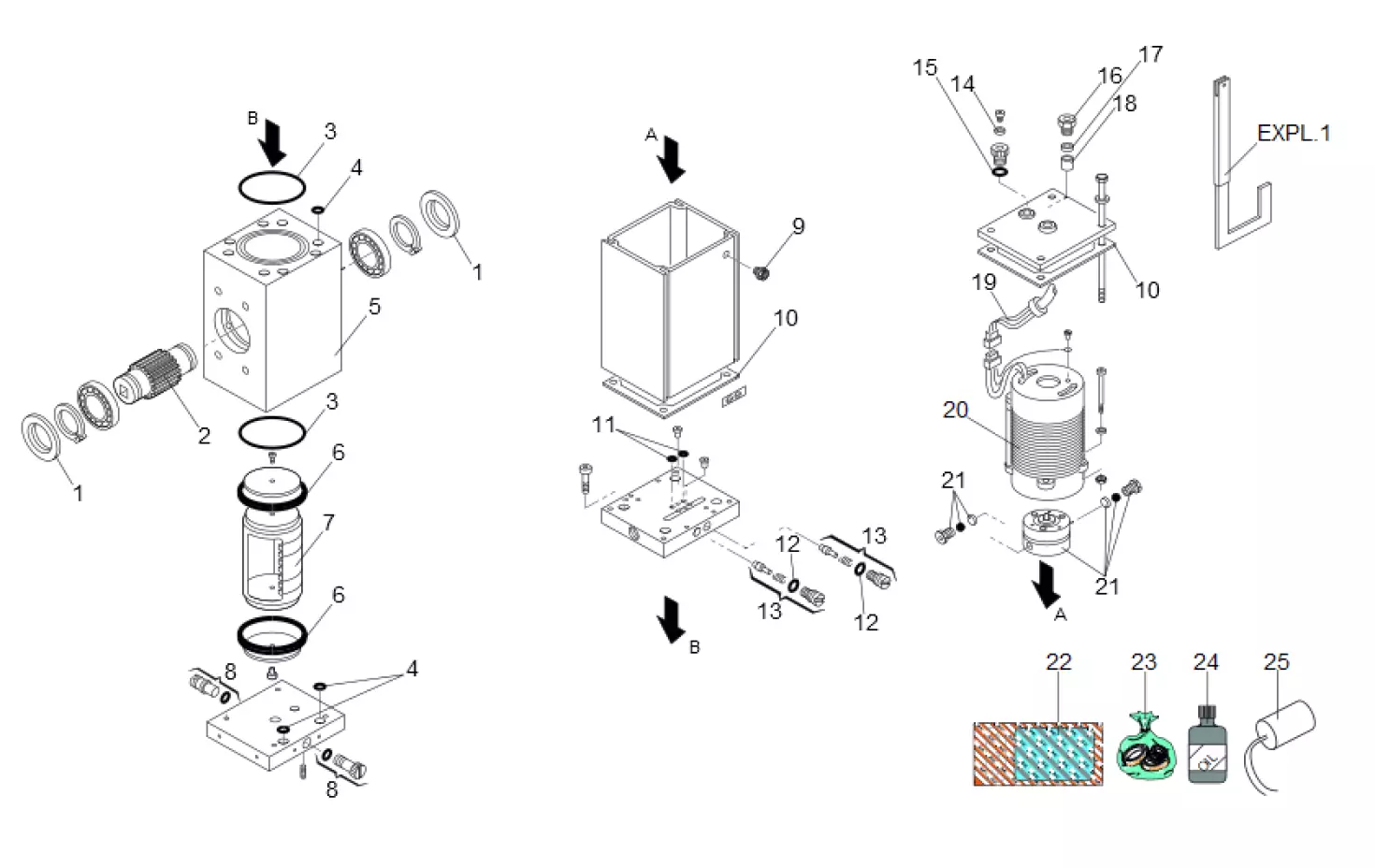 Service parts Faac 580 SB