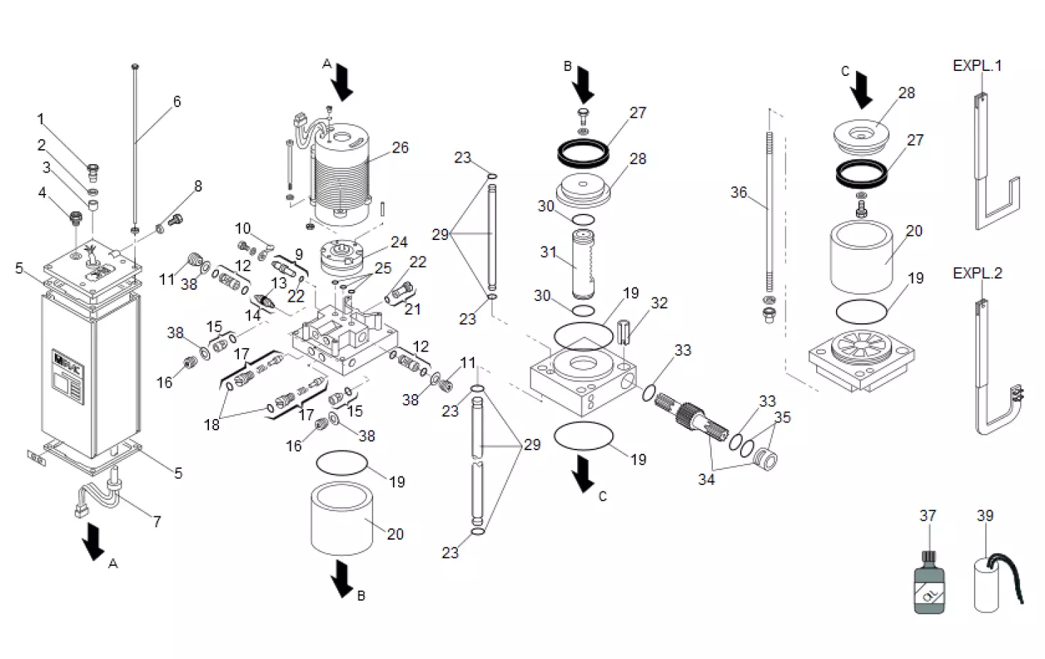Service parts Faac 593