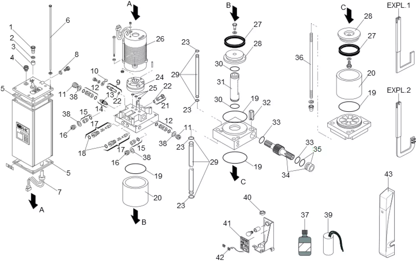 Service parts Faac 595 I