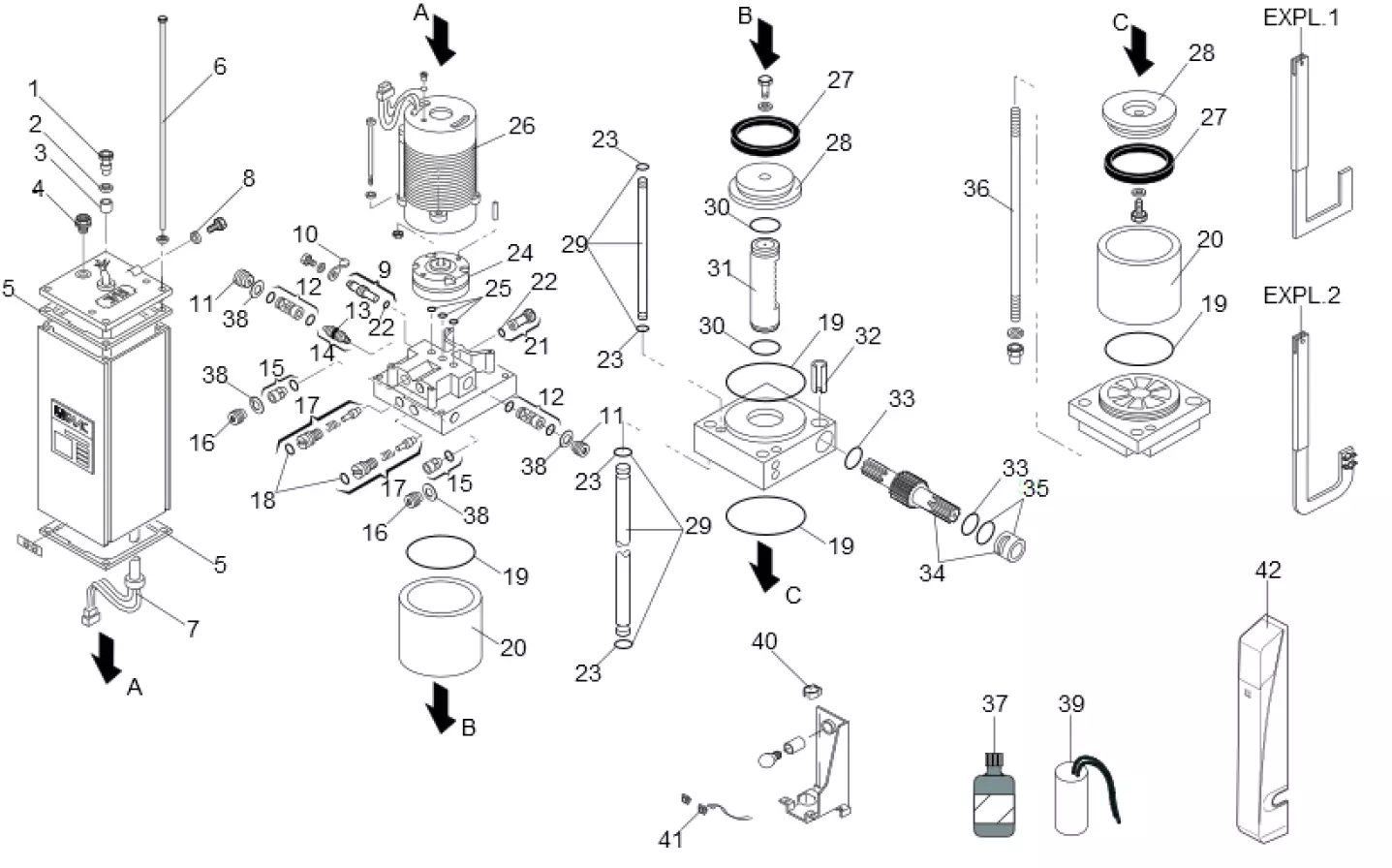 Service parts Faac 595 S