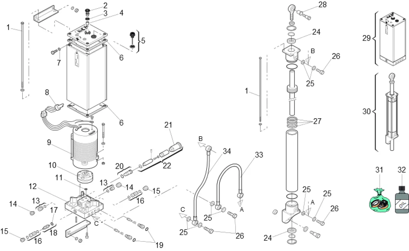 Service parts Faac 610 STD 2