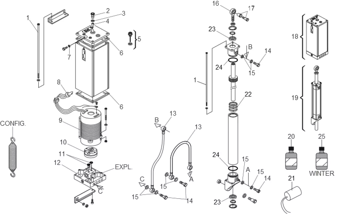 Service parts Faac 615 BPR STD 2