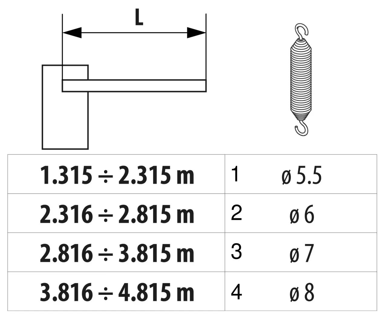 Service parts Faac 615 BPR STD Only rectangular beam