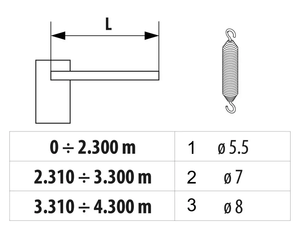 Service parts Faac 615 BPR STD S round beam with end foot