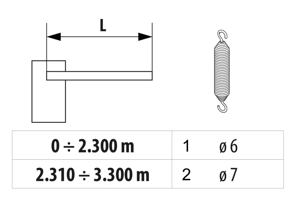 Service parts Faac 615 BPR STD S round beam with skirt and end foot