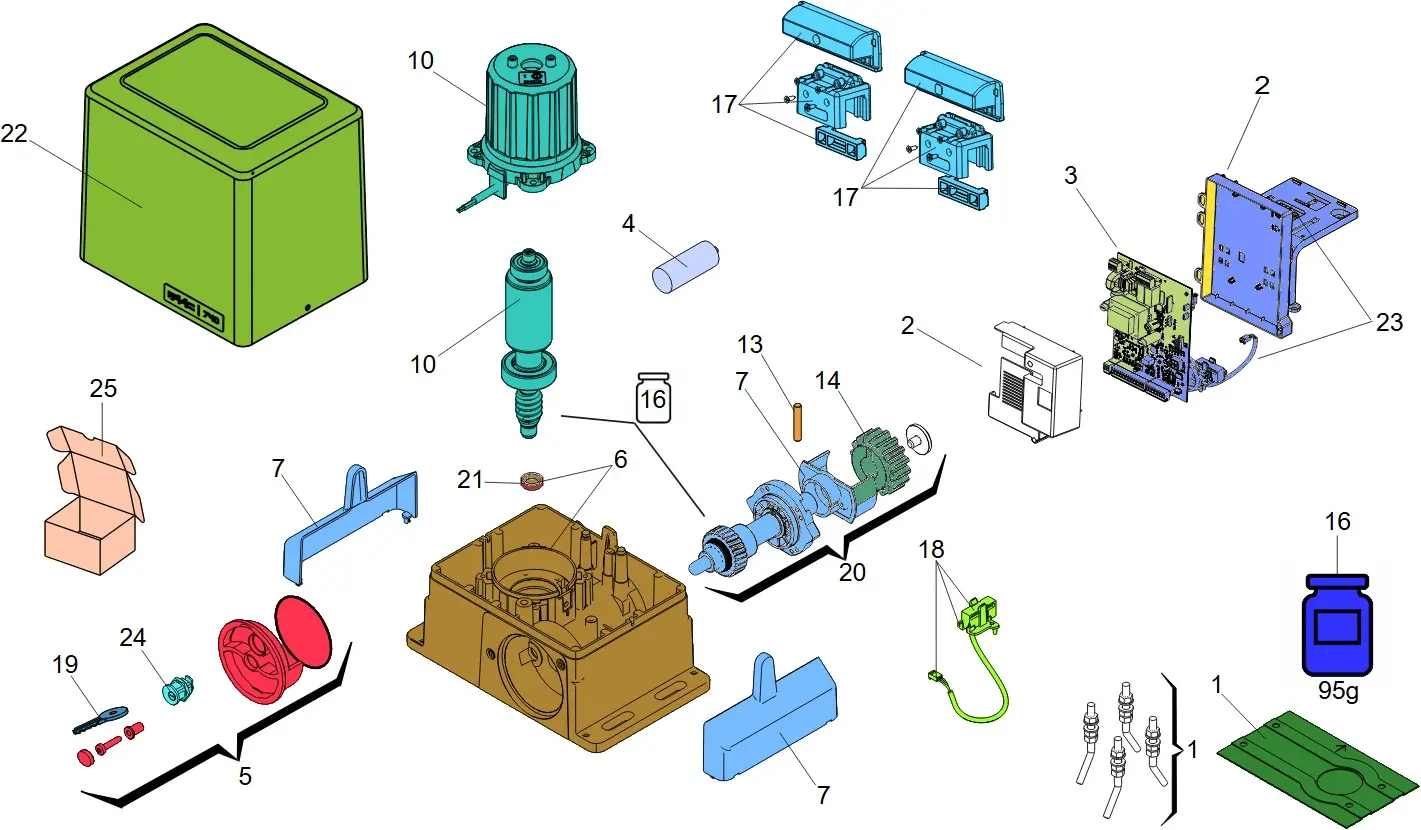 Service parts Faac 741 C