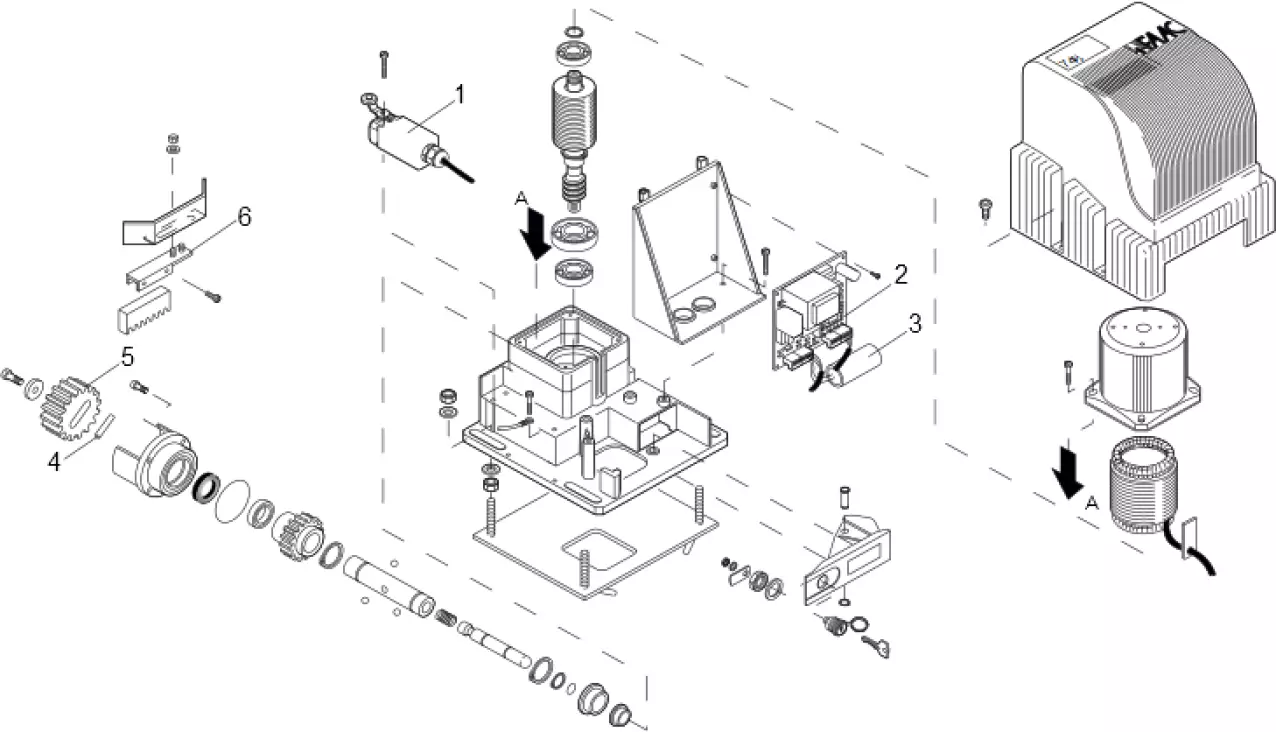Service parts Faac 748