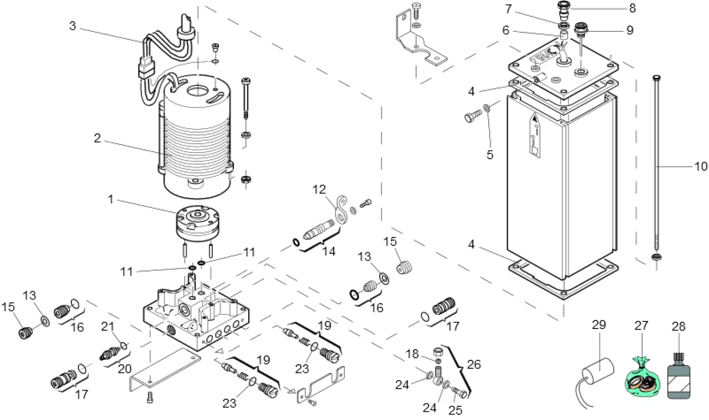 Service parts Faac 750 SBS