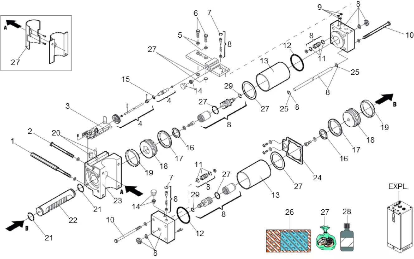 Service parts Faac 760 SBS CR Restyling