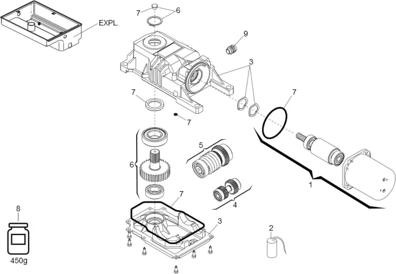 Service parts Faac 770 230V
