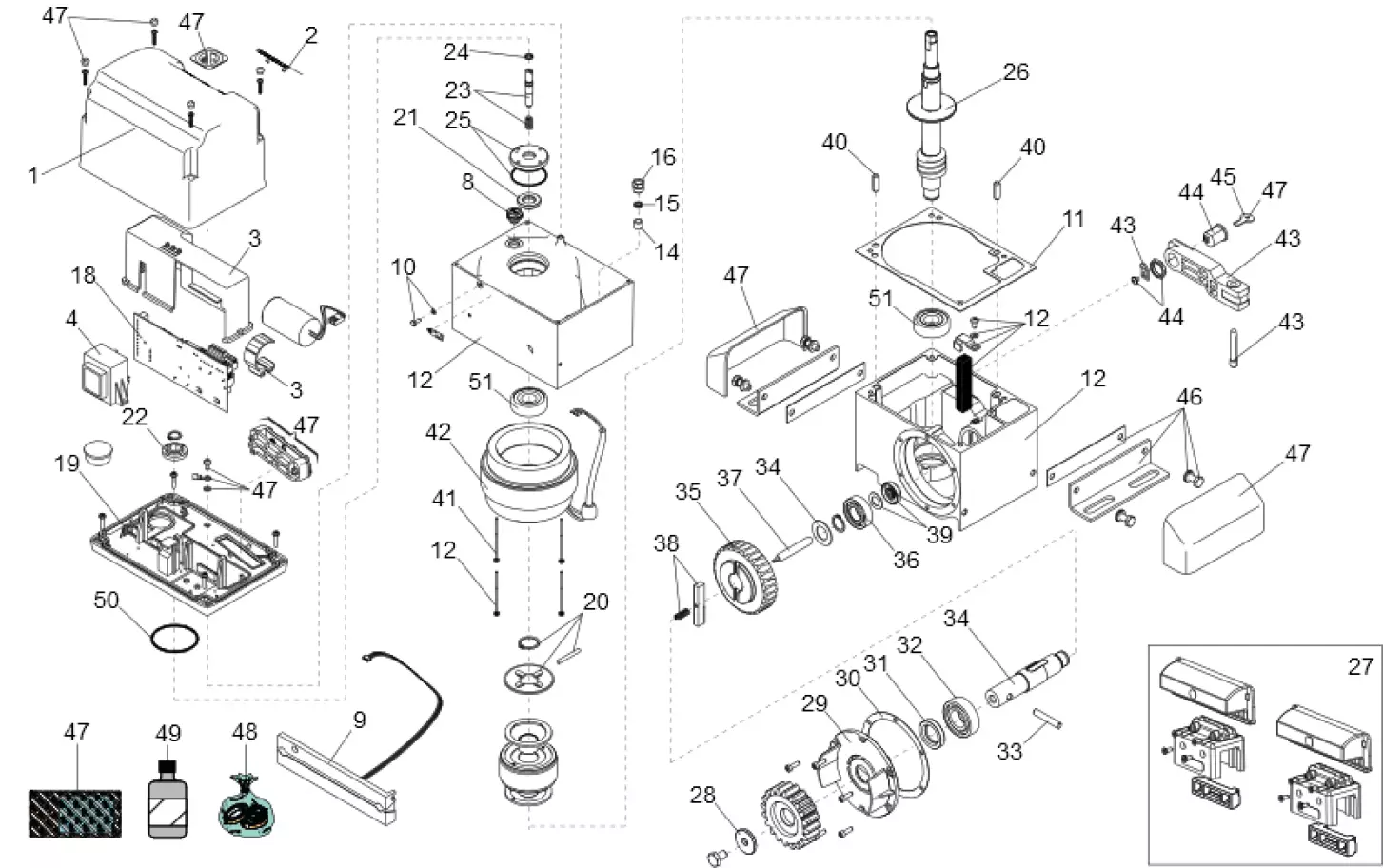 Service parts Faac 844 ER 115V
