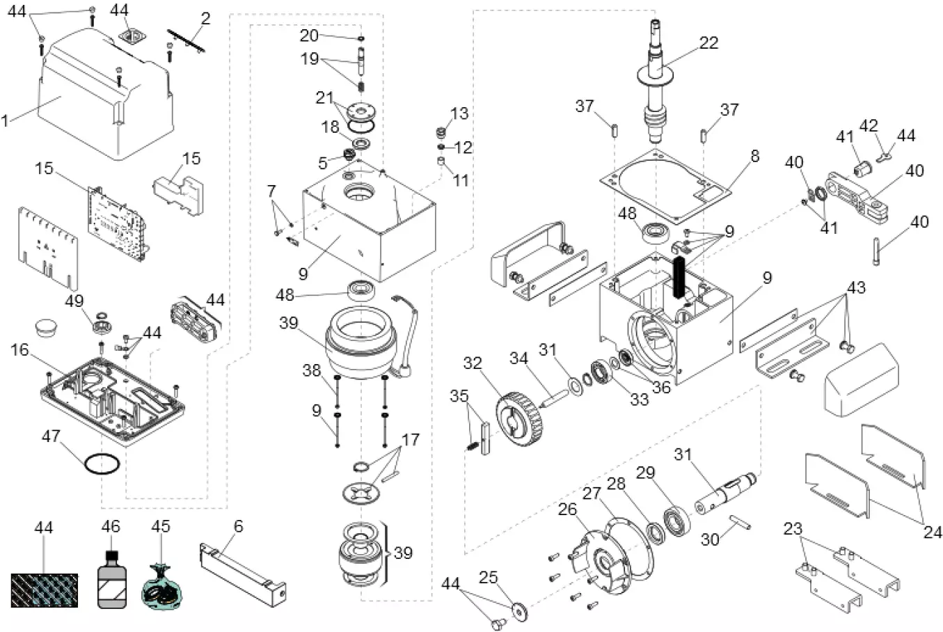Service parts Faac 844 ER 3PH
