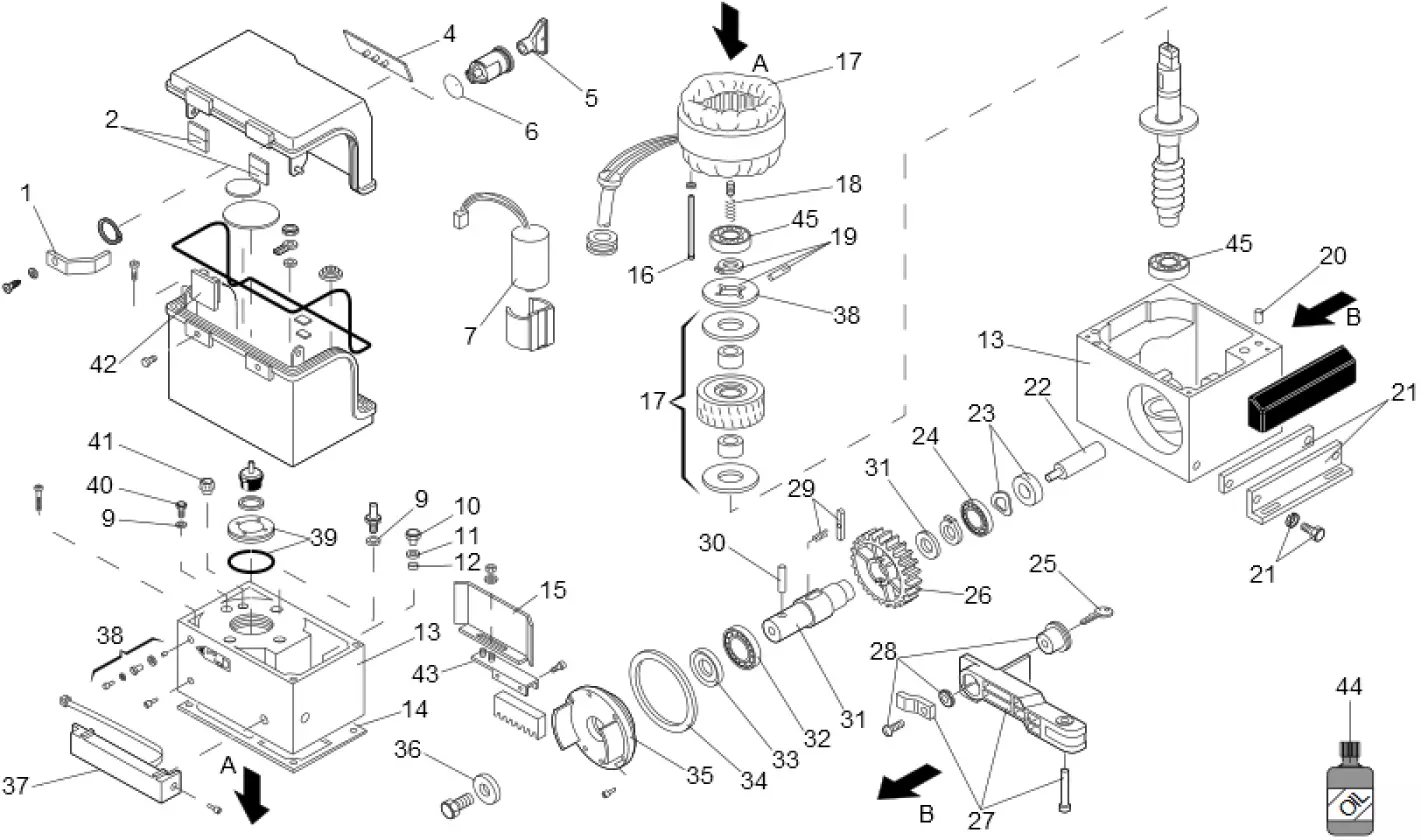 Service parts Faac 844 MC REV