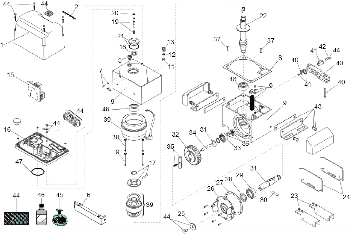 Service parts Faac 844 R 3PH 400V