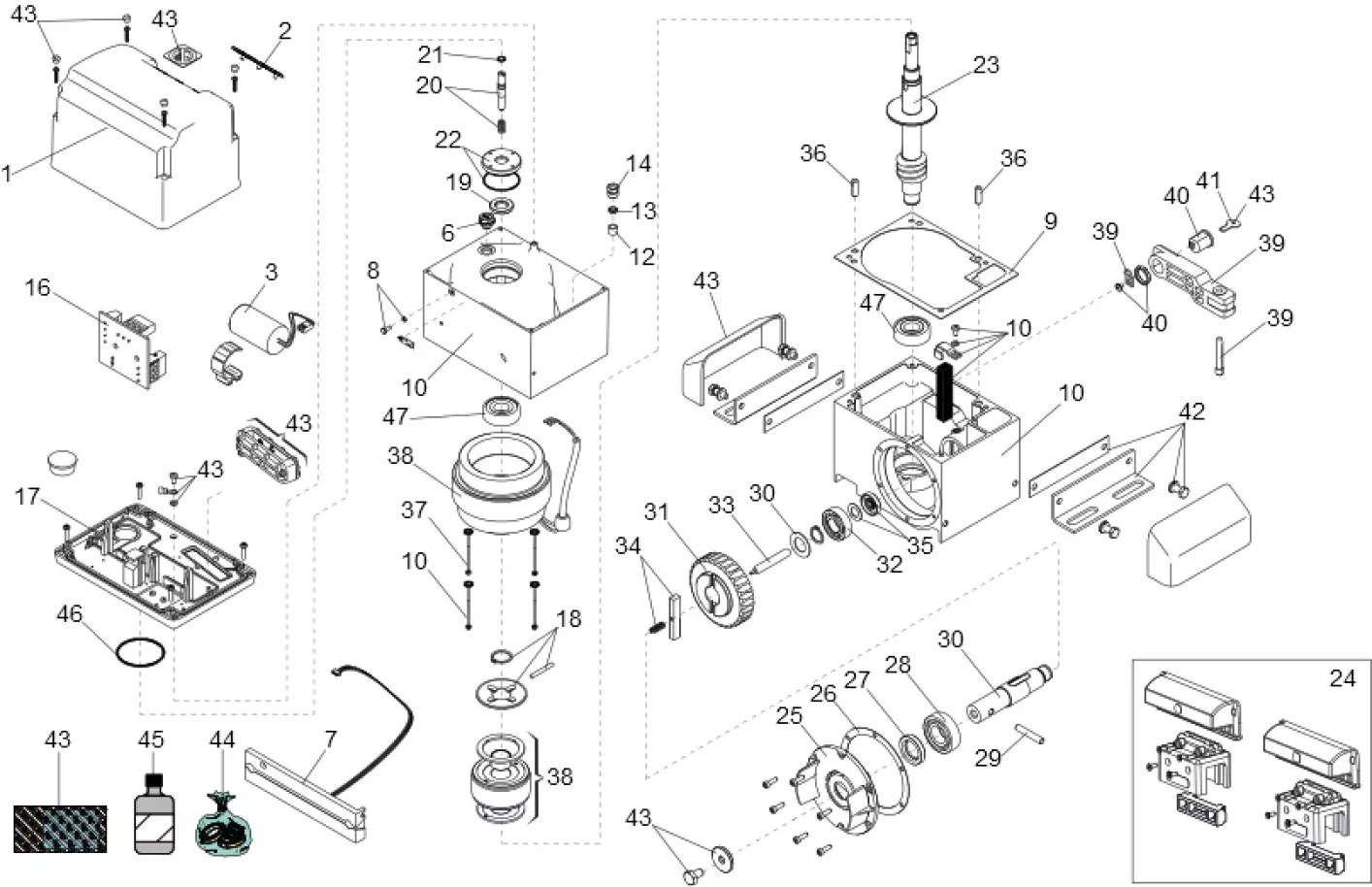 Service parts Faac 844 R REV