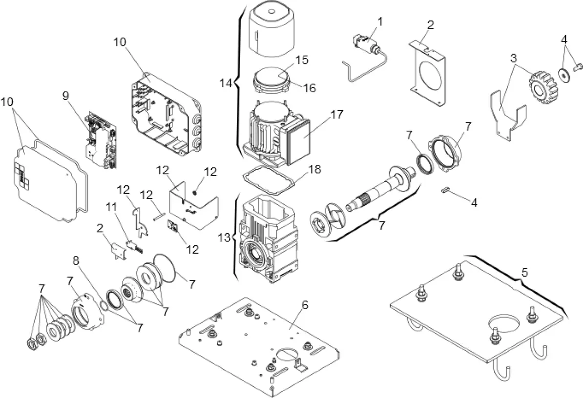 Service parts Faac 884 2