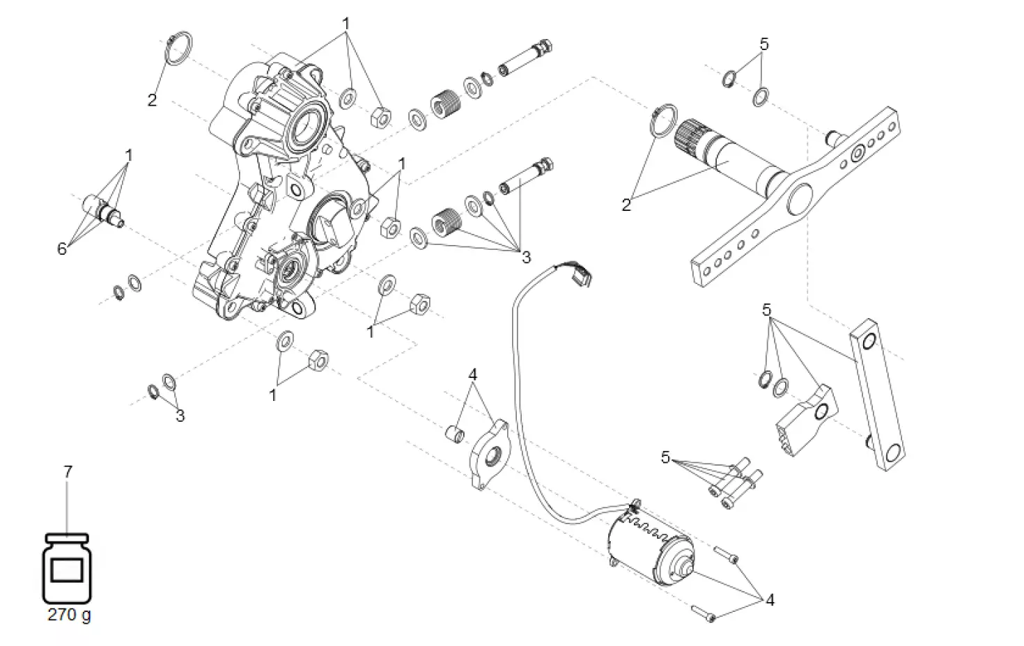 Service parts Faac B614 Complete gear motor