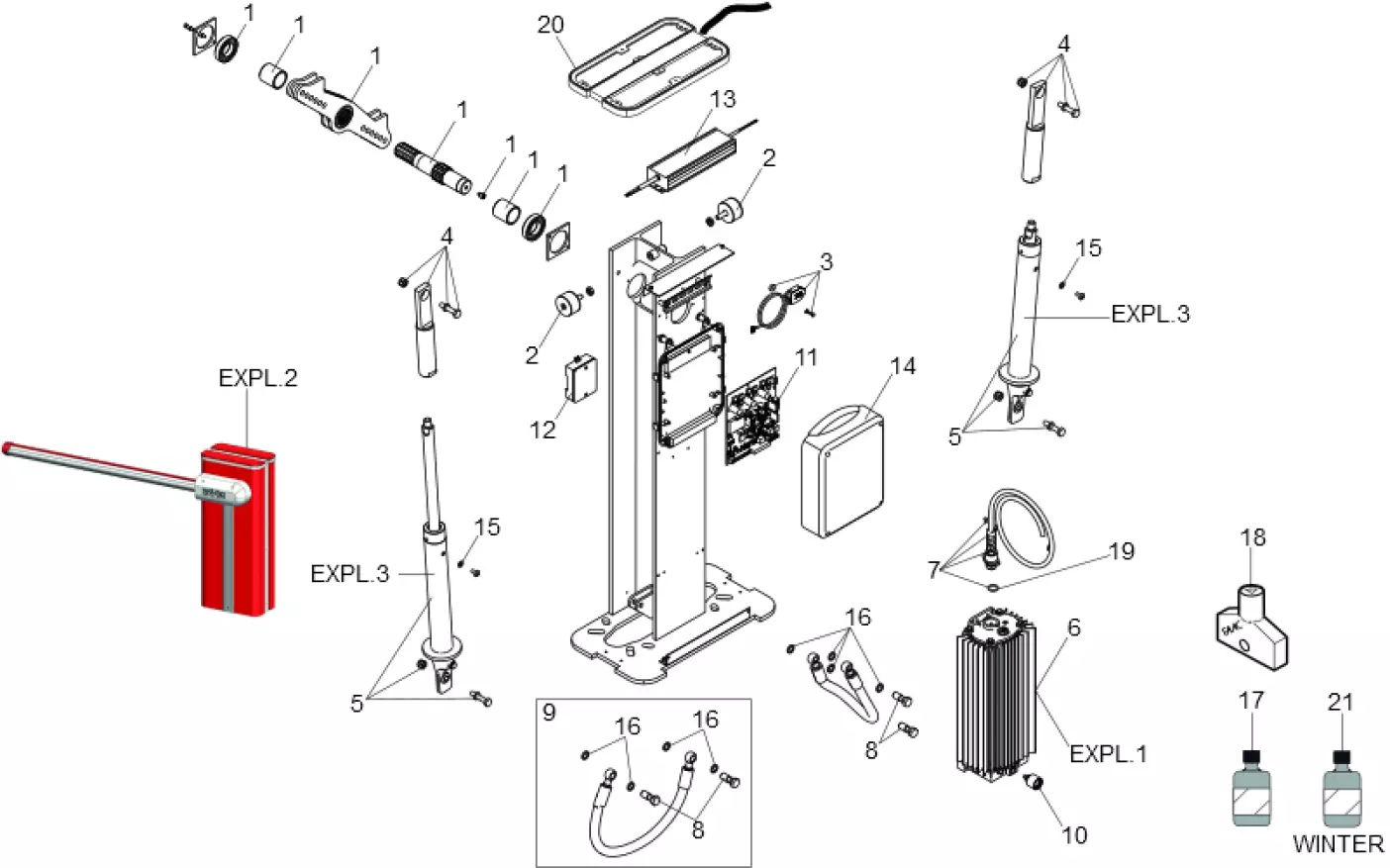 Service parts Faac B680H