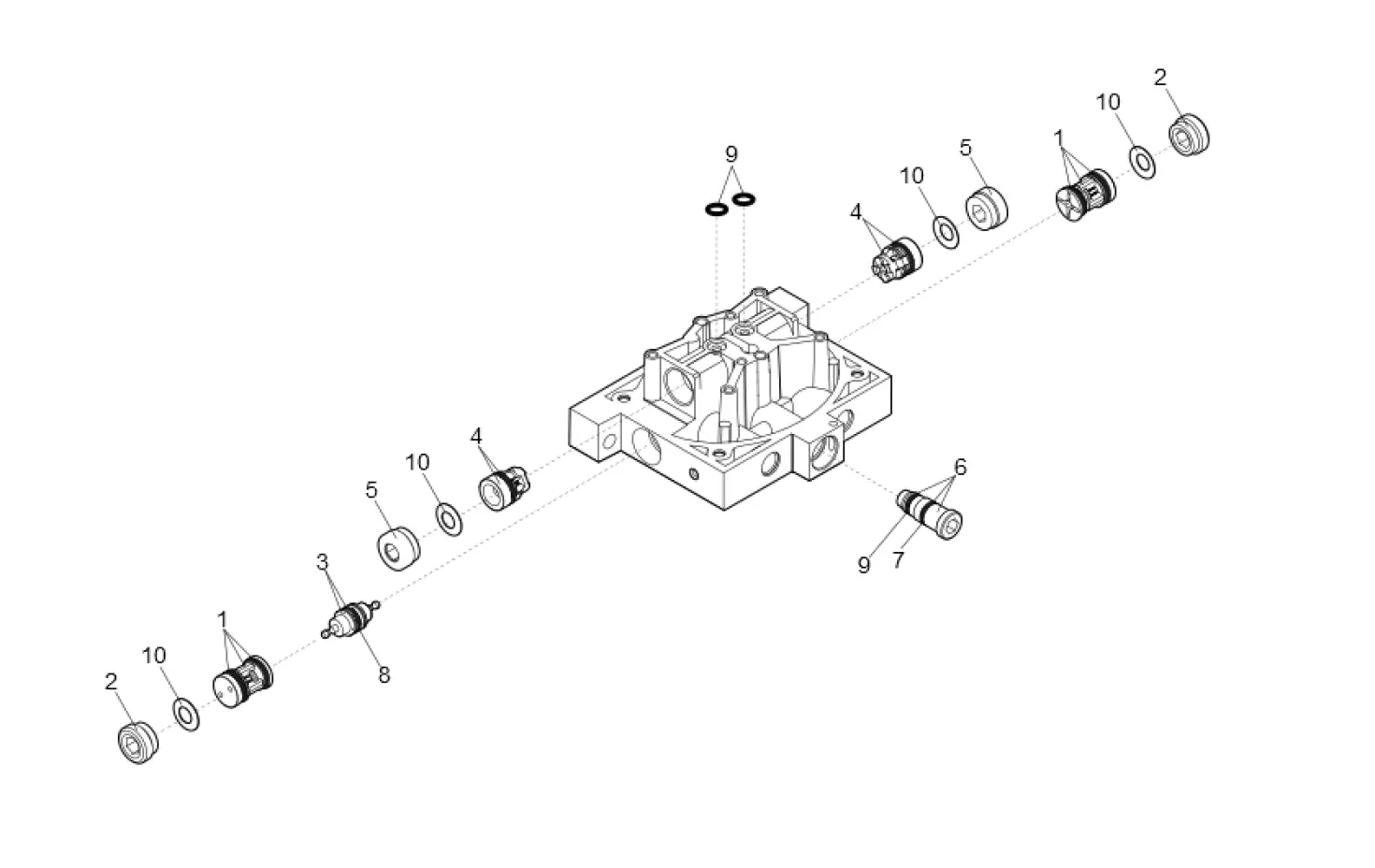 Service parts Faac B680H Distribution flange