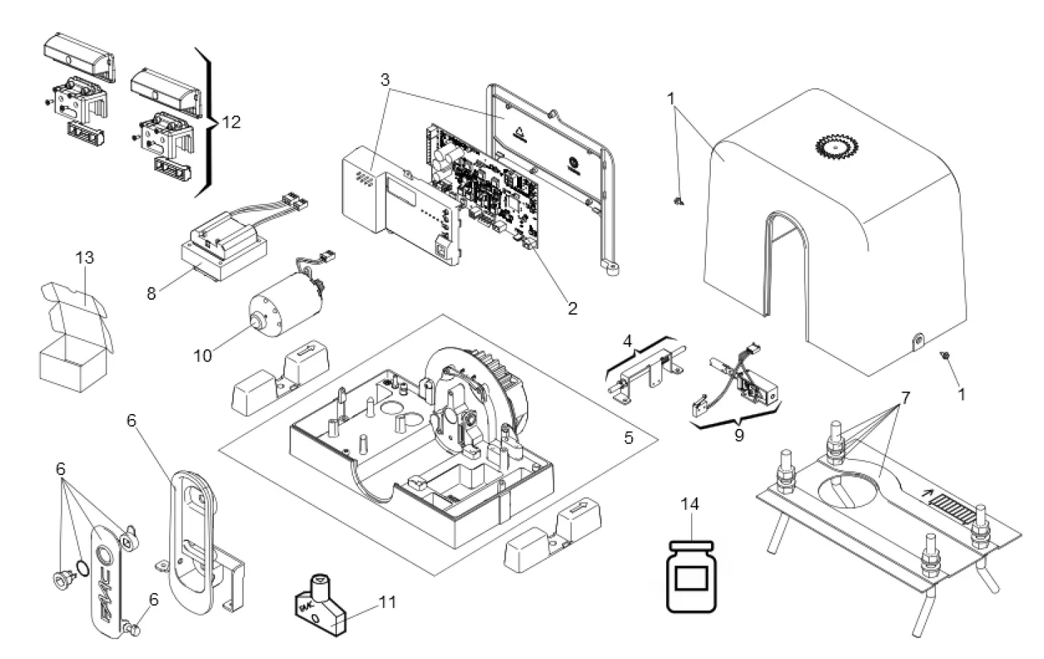 Service parts Faac C720
