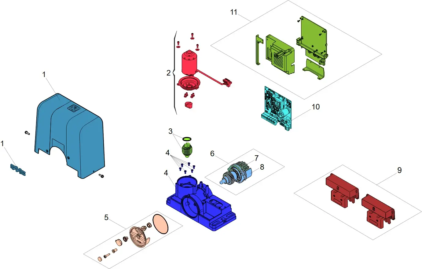Service parts Faac C734