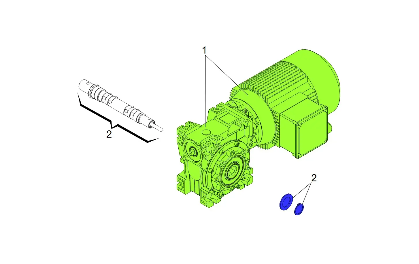 Service parts Faac C850/C851 Gearmotor