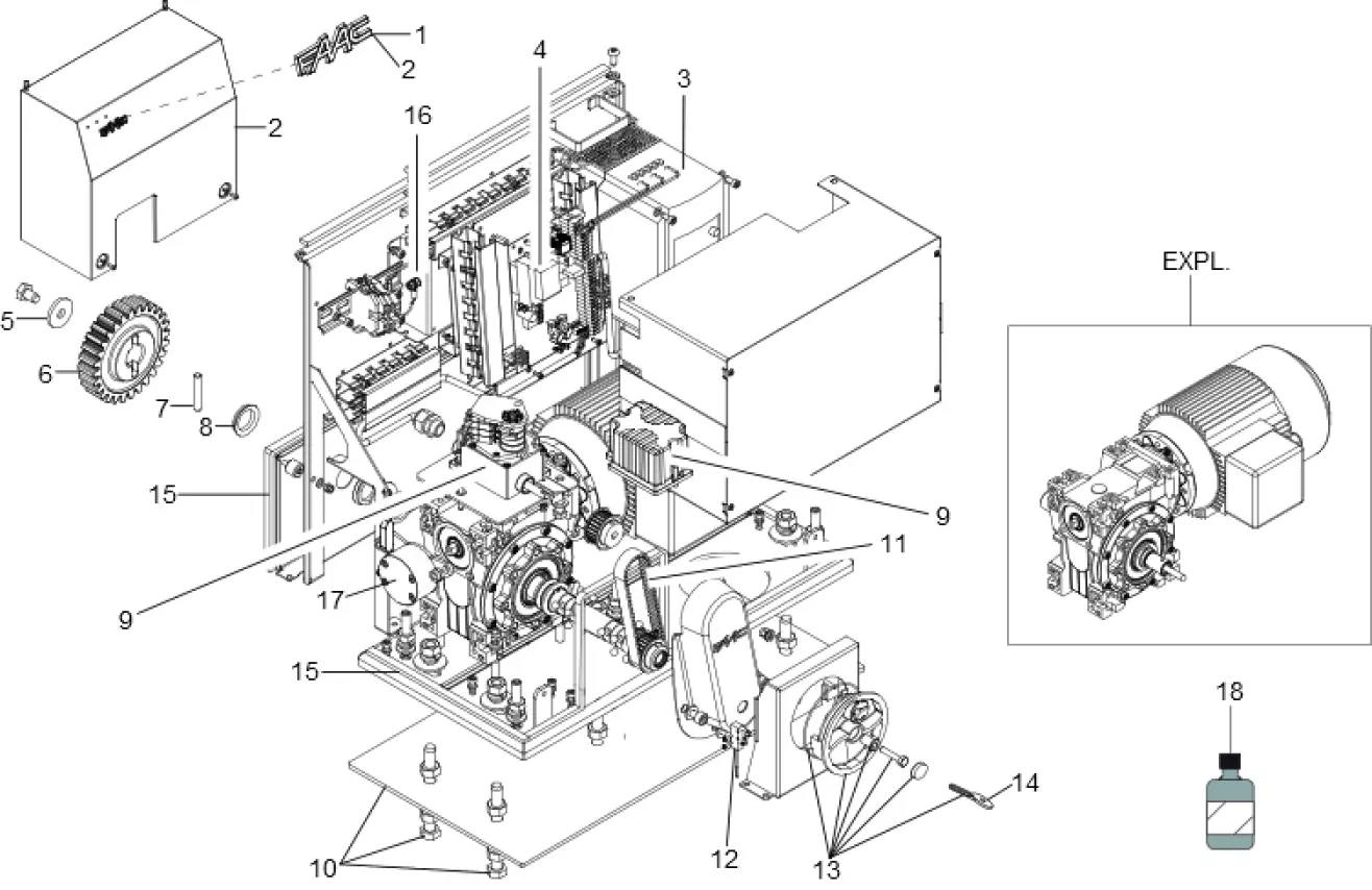 Service parts Faac C850