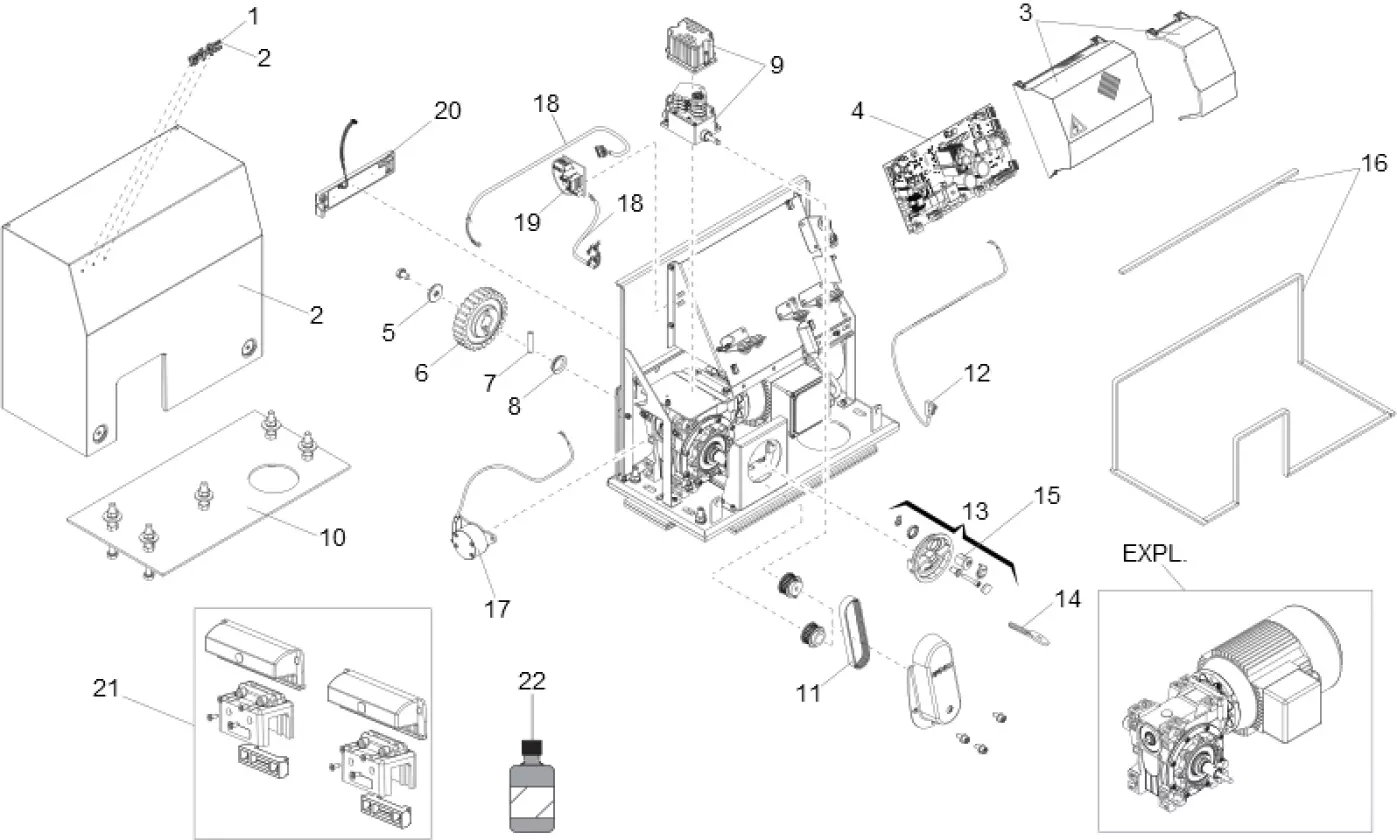 Service parts Faac C851