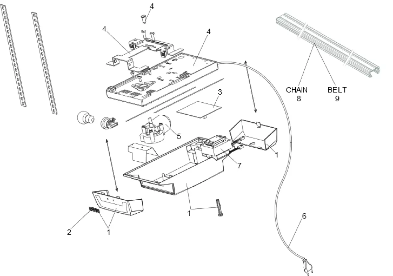 Service parts Faac D1000