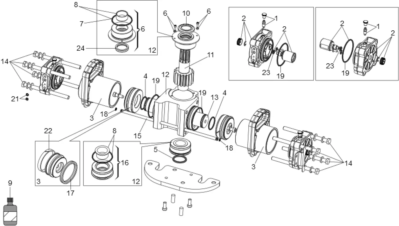 Service parts Faac S800 100