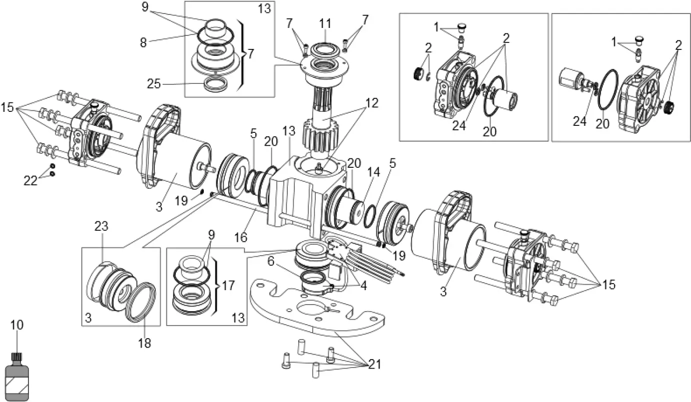 Service parts Faac S800 ENC 100
